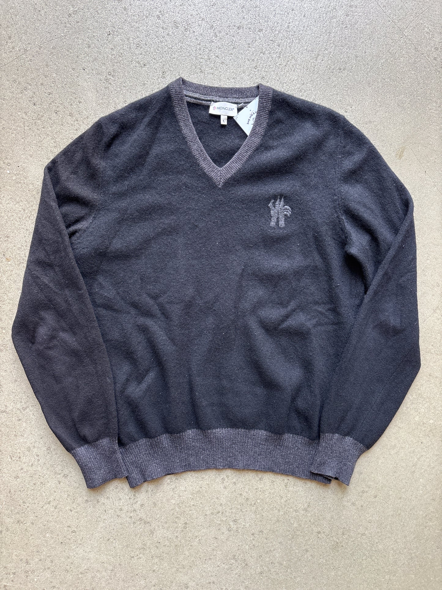 Moncler Wool Sweater Black L