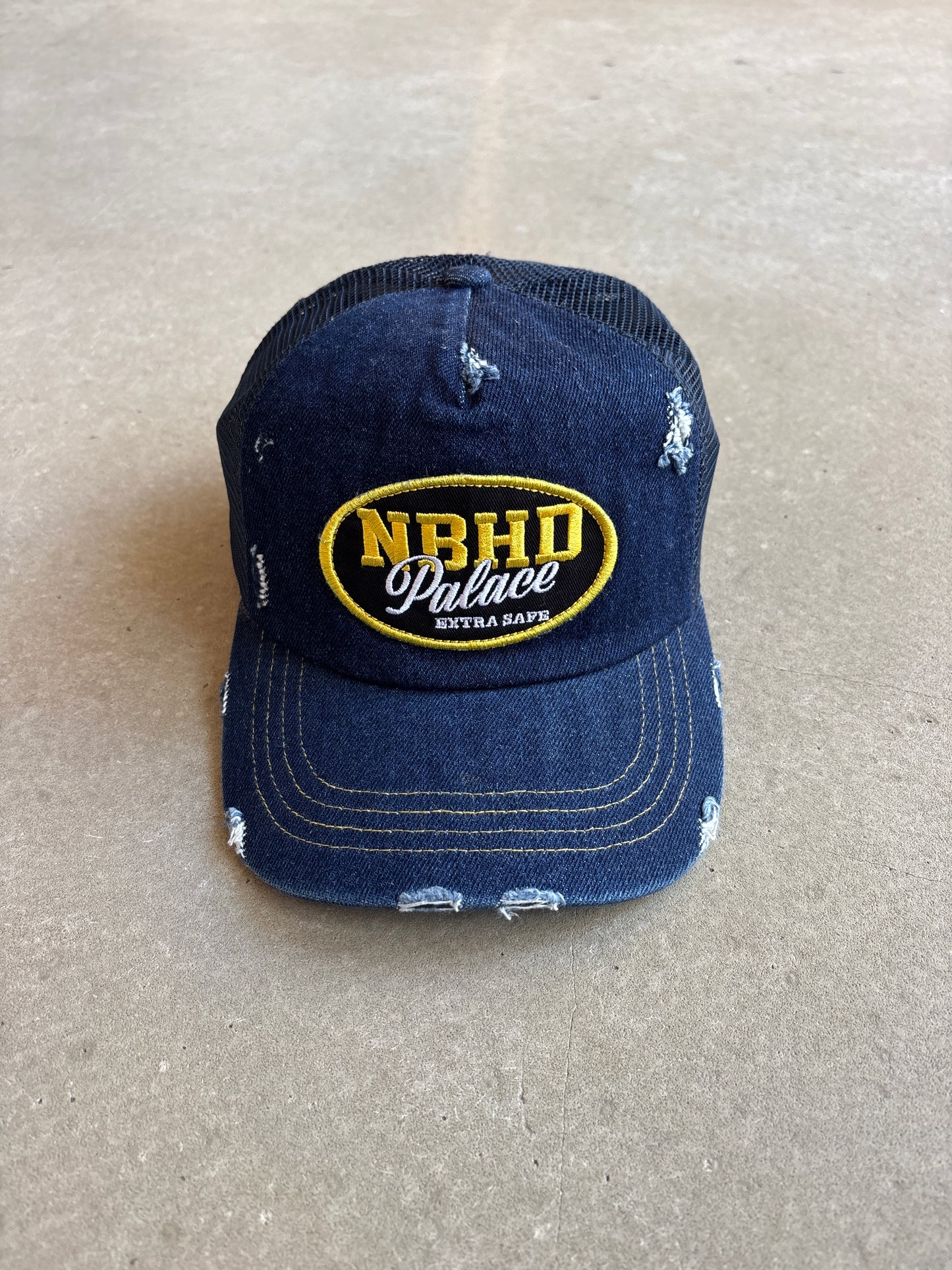 Palace Neighborhood Mesh Trucker Denim