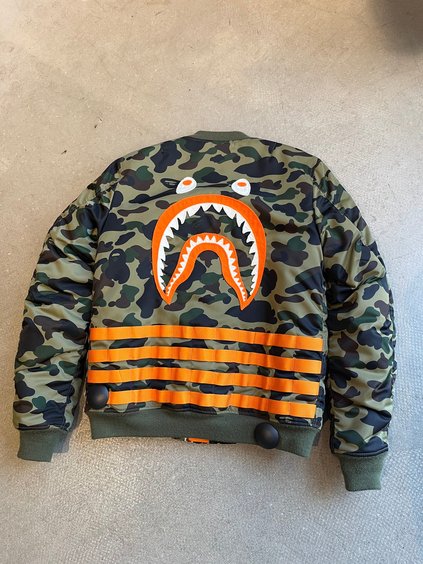 Bape Funthera Militia Bomber Camo Green M