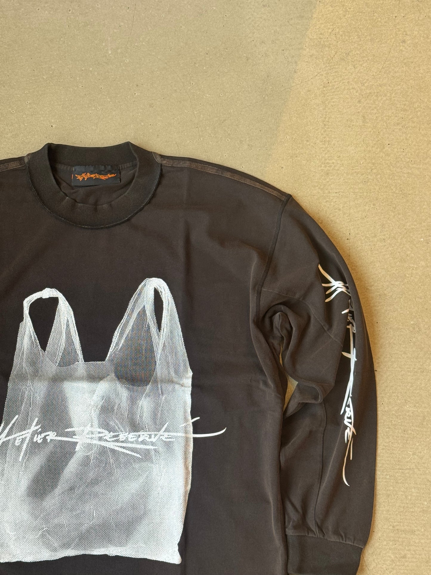 Atelier Reservé Box Longsleeve T-Shirt Plastic Bag Black S