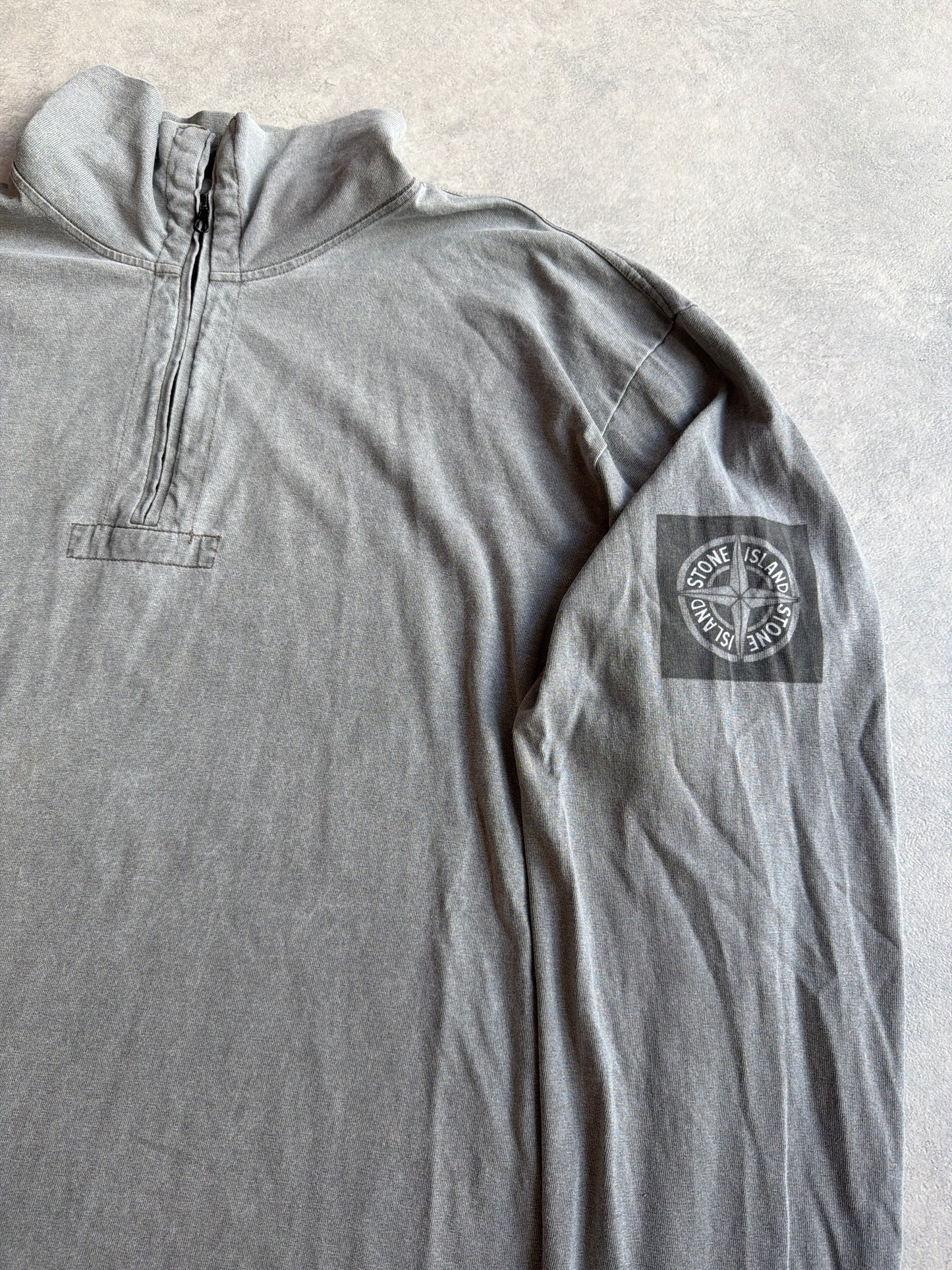 Stone Island Compass Quarter Zip Longlseeve XL