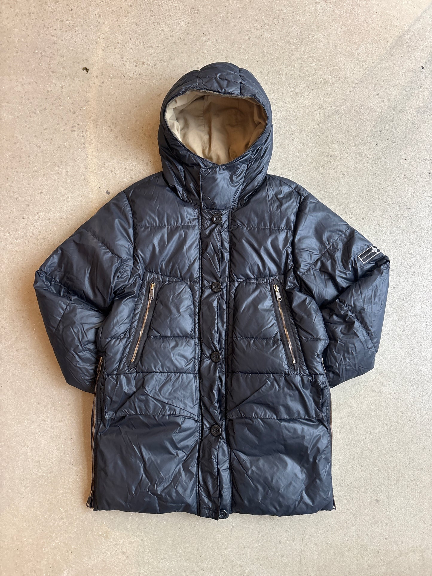 Stone Island Denims Goose Down Cold Jacket Green Small