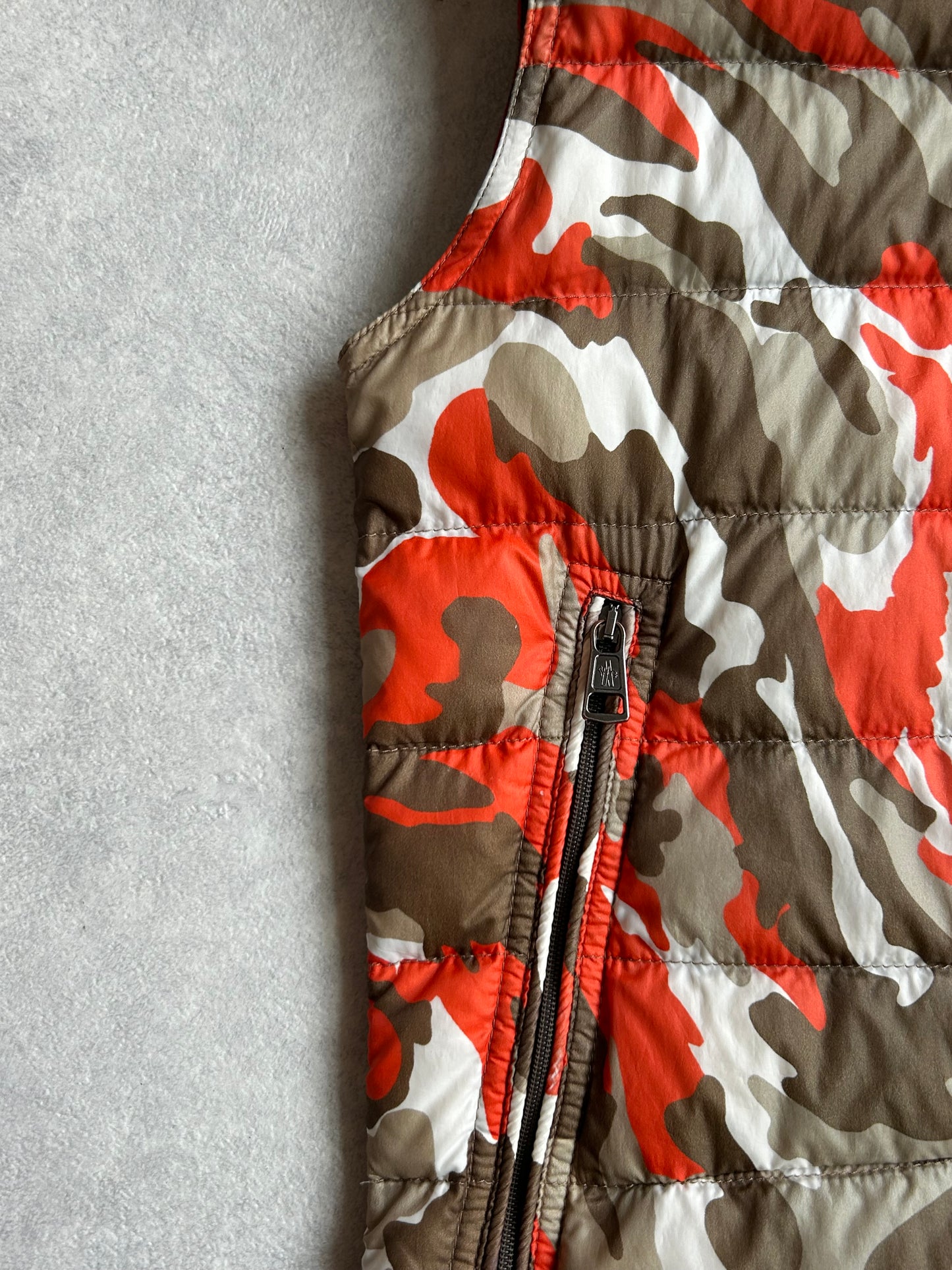 Moncler Patrick Down Vest Camo Large