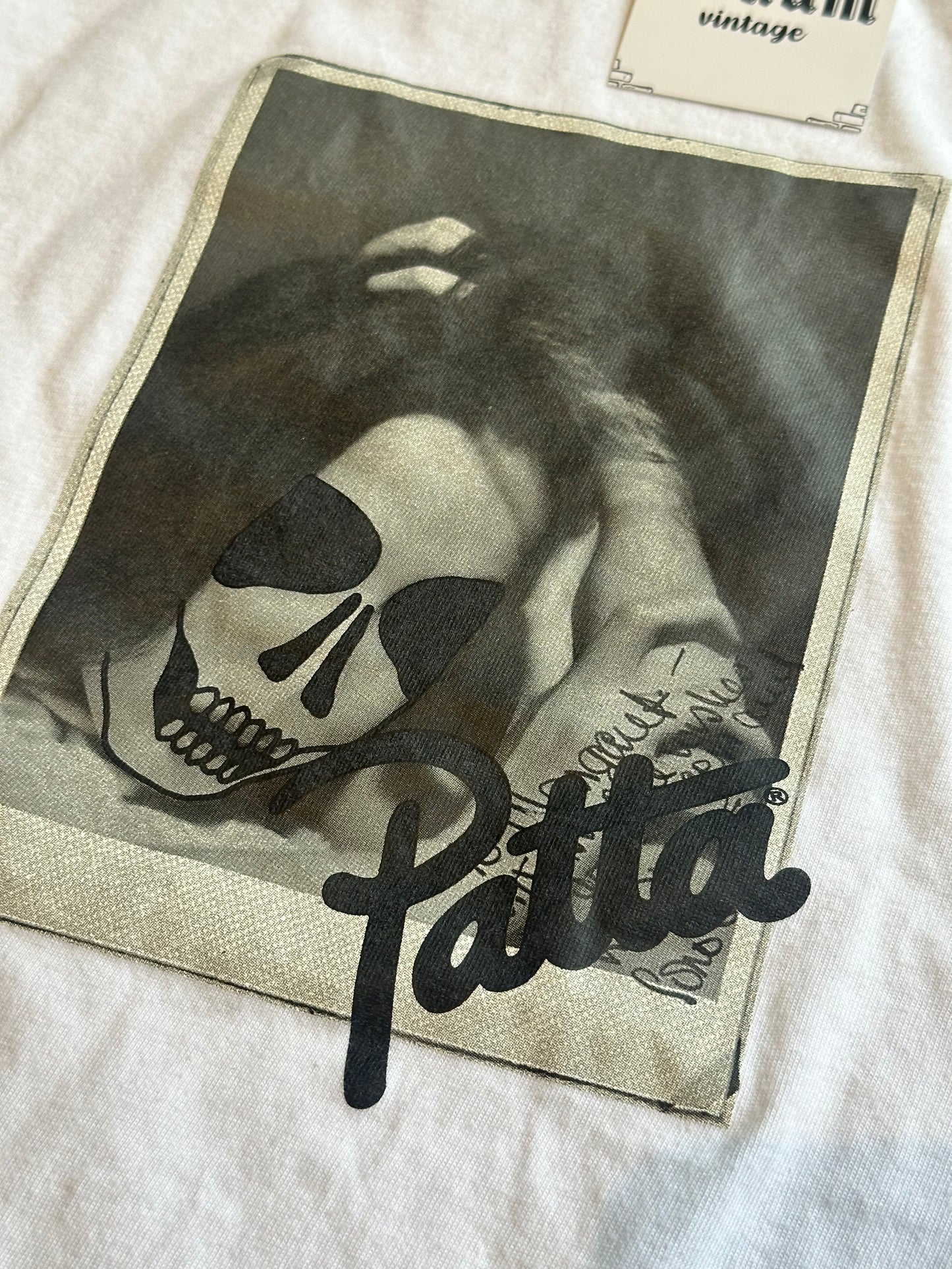 Patta Photo Skull Tee White XS