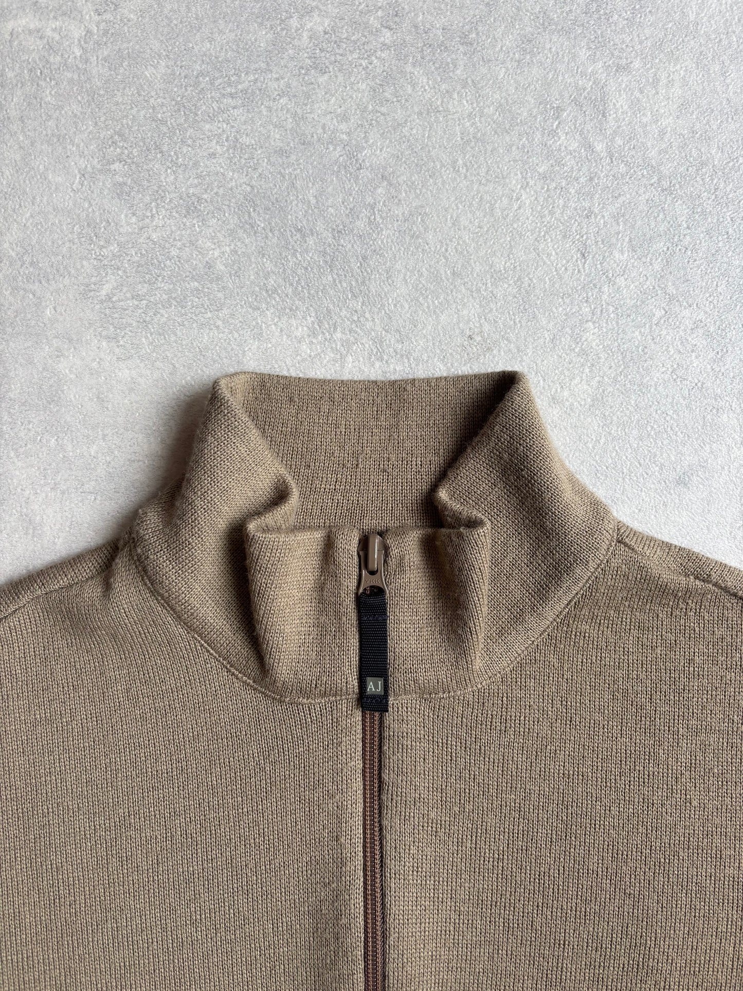Armani Knitted Zip-up Cardigan M