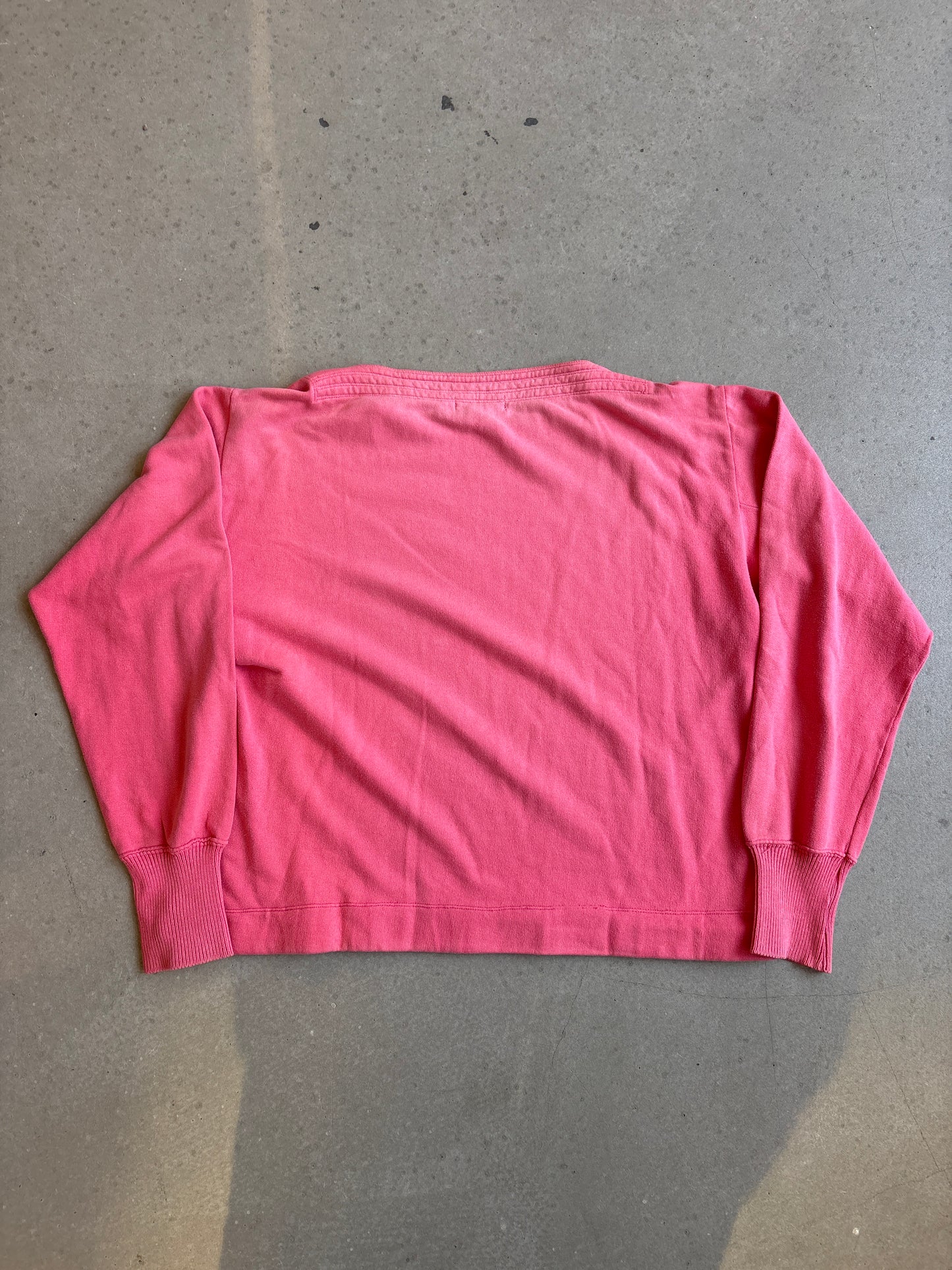 Stone Island Cropped Wide Neck Sweater Coral Orange L