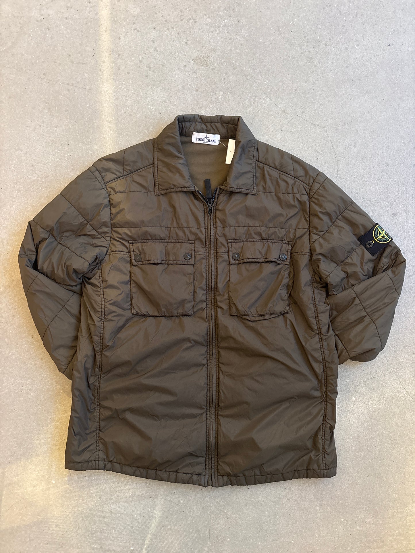 Stone Island Micro Yarn Overshirt Jacket Khaki XL