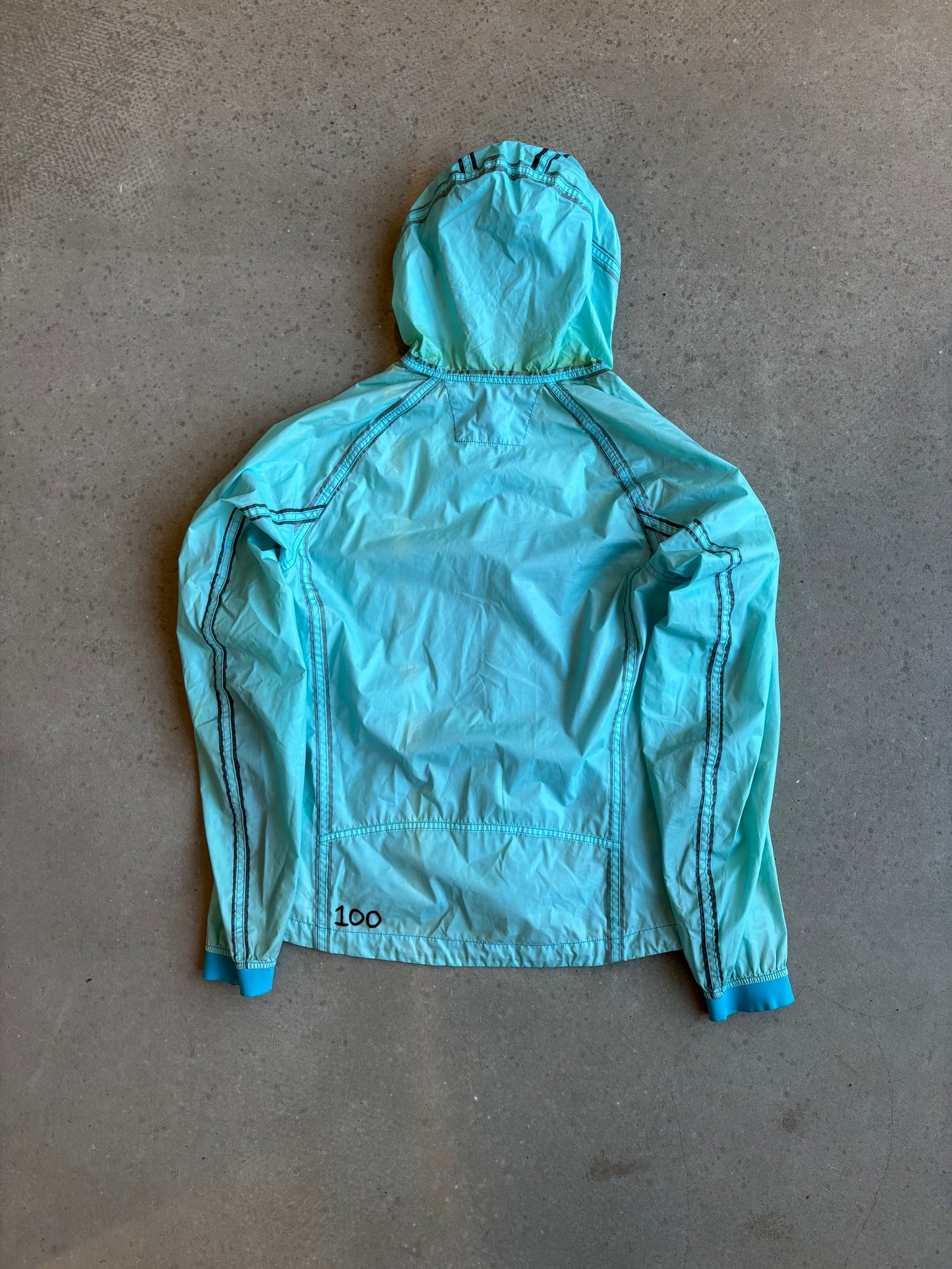 Cp Company Rubber Coated Jacket Blue Medium