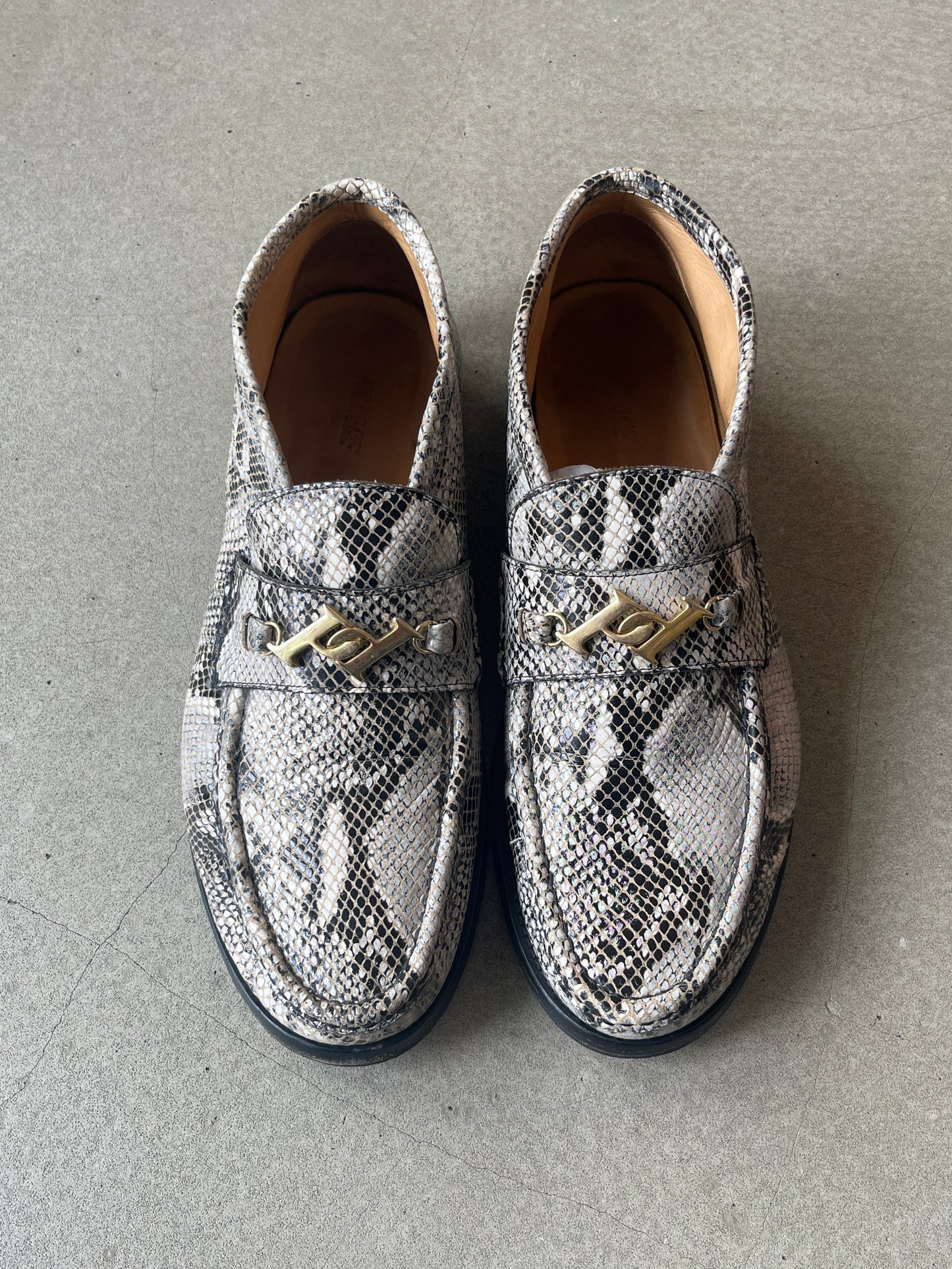 Palace Loafer Mid Grey Snake Print 44