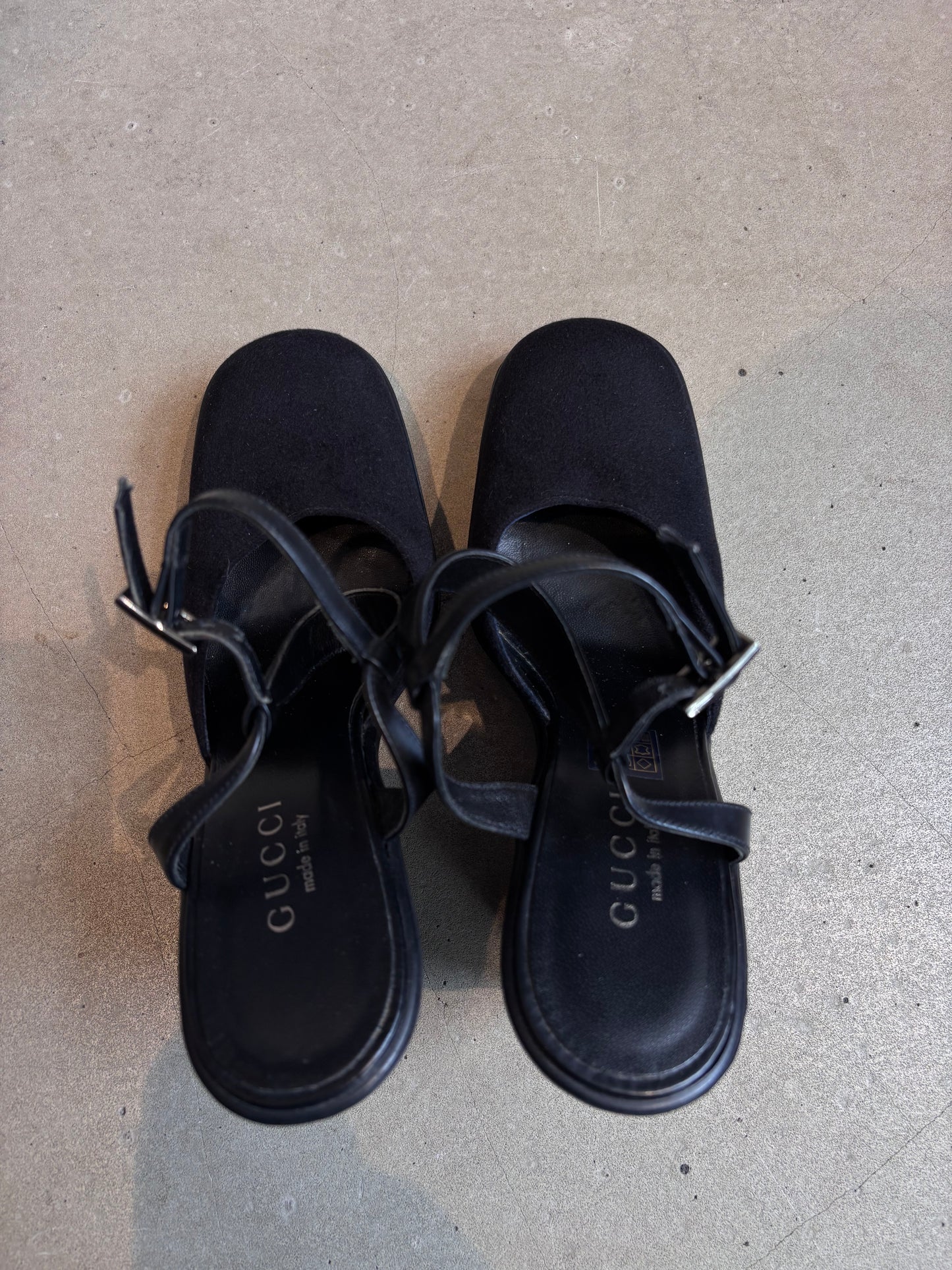 Gucci Wedge Heel Black Size 39