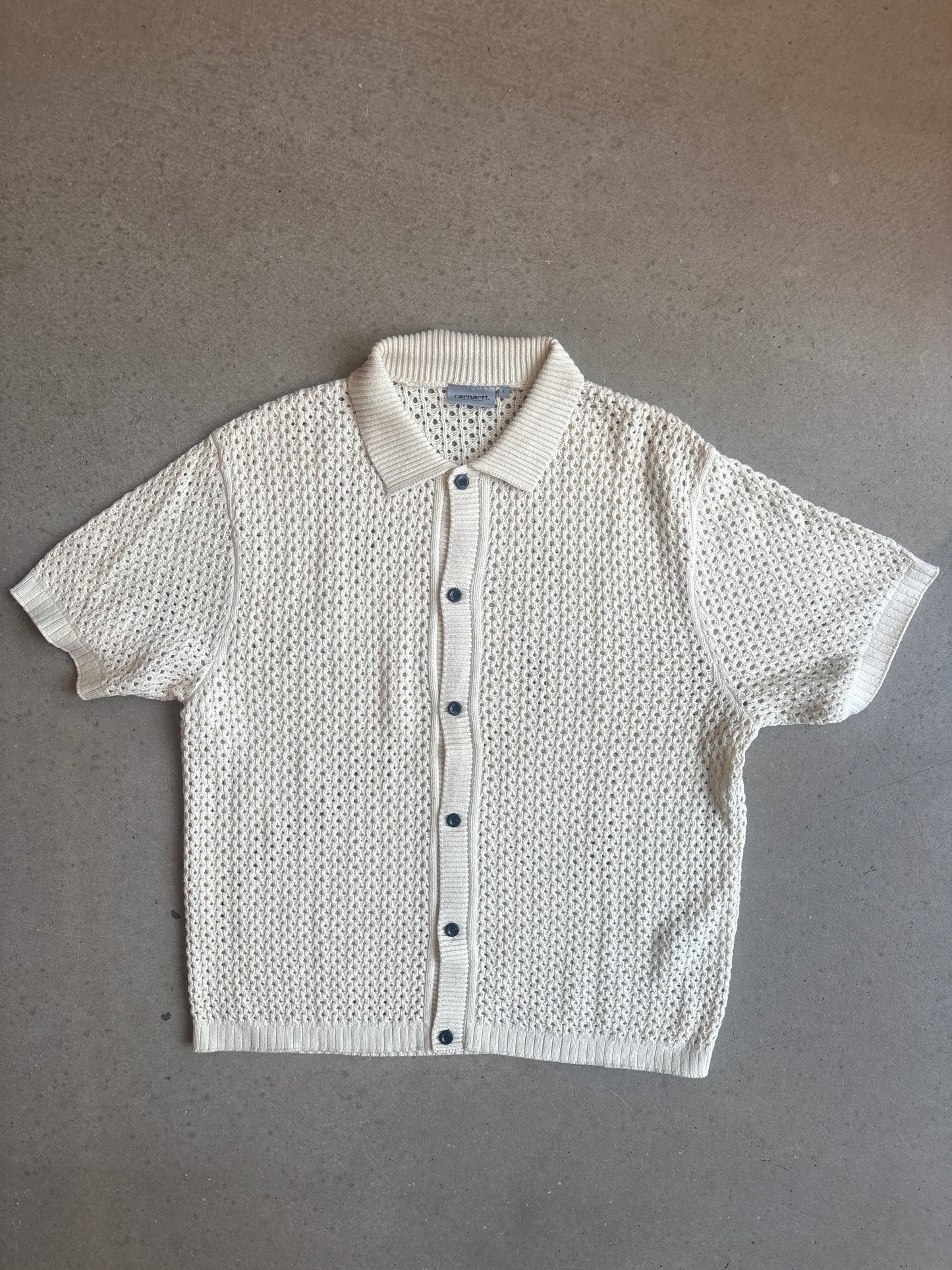 Carhartt open weave shirt L beige