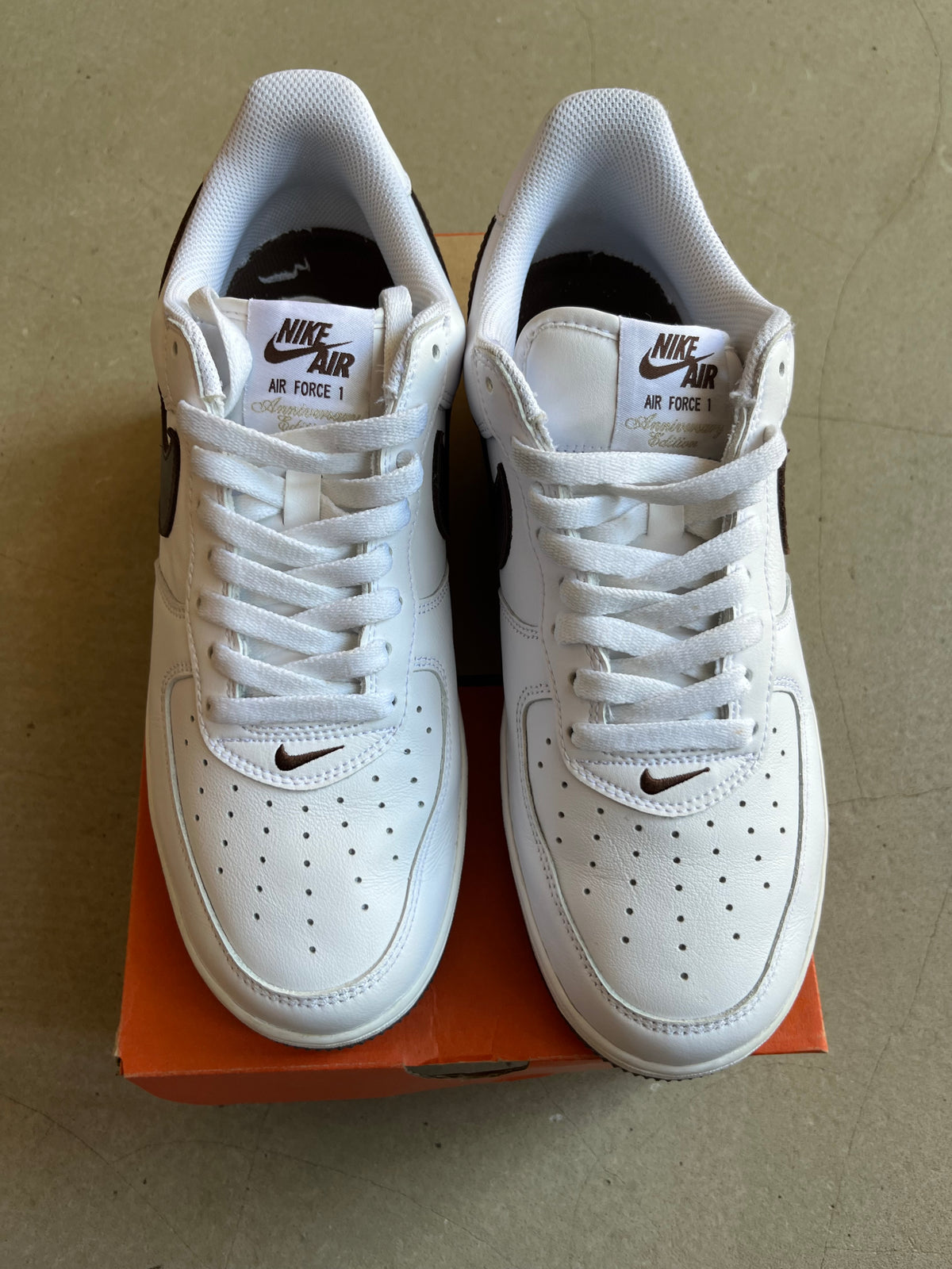Nike Air Force 1 Low Retro QS Size US 11 EU 45 White Brown