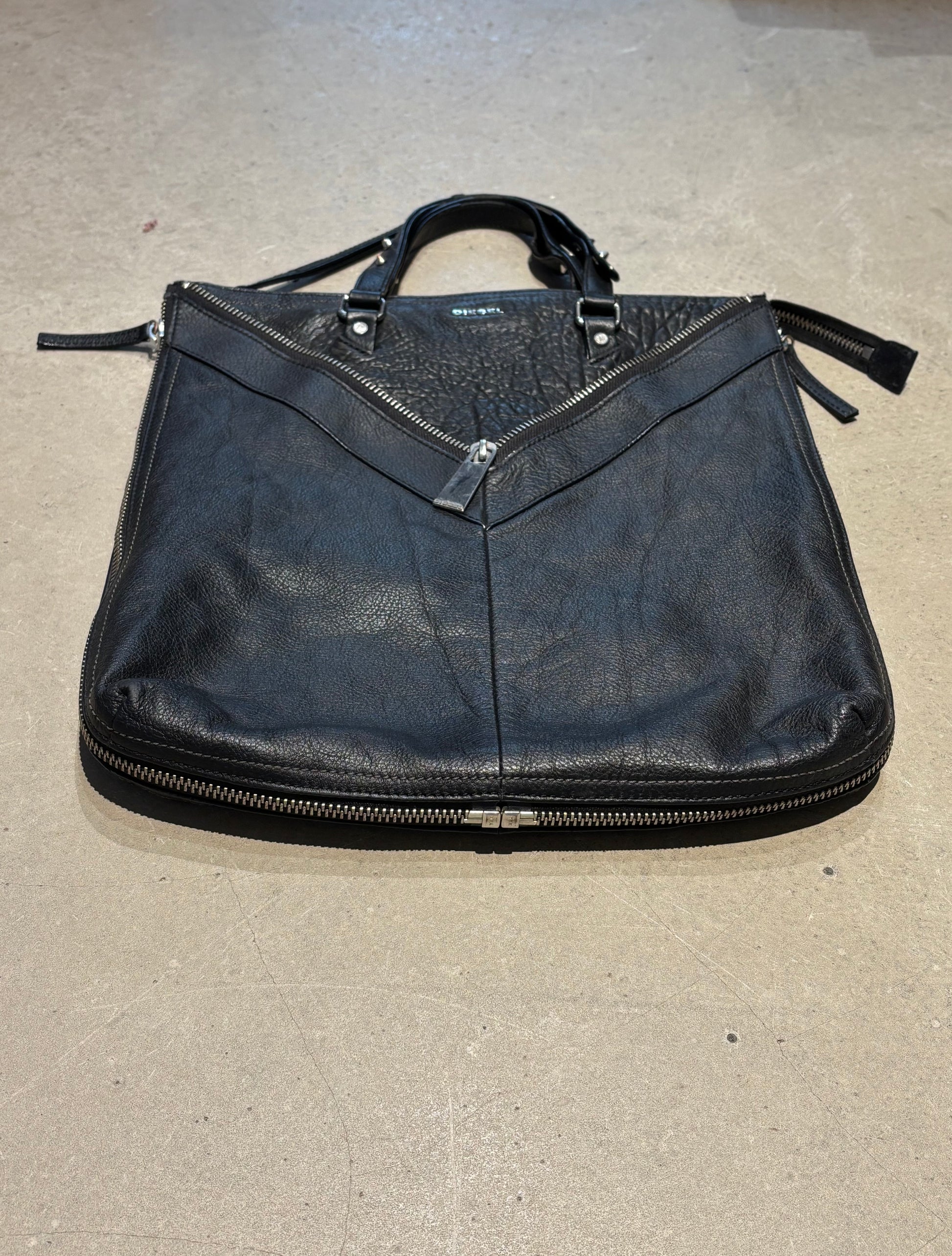 Diesel leather Tote Bag Zip – Mokum Vintage