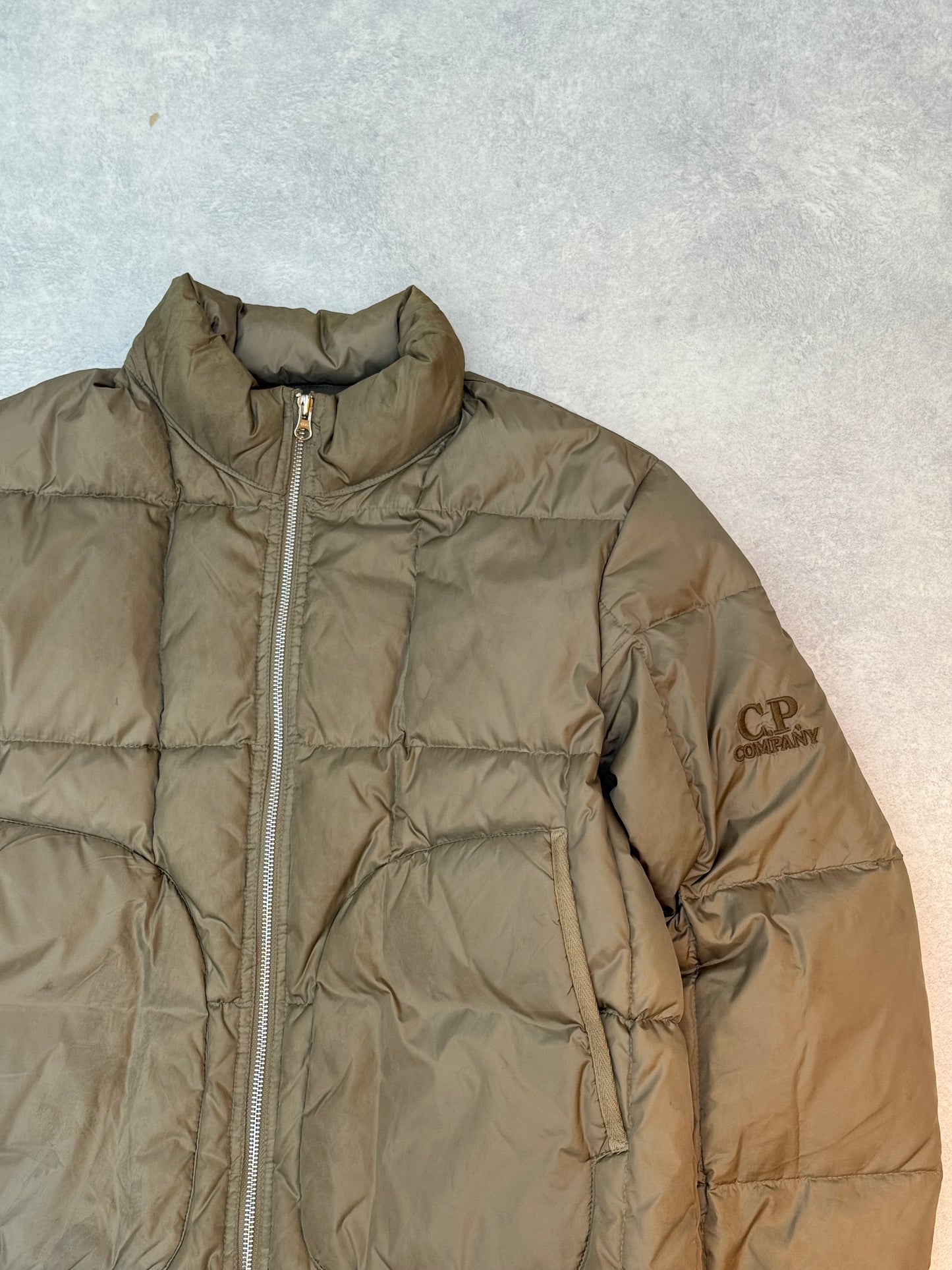 Cp Company Junior Piuma D'oca Puffer Brown 16
