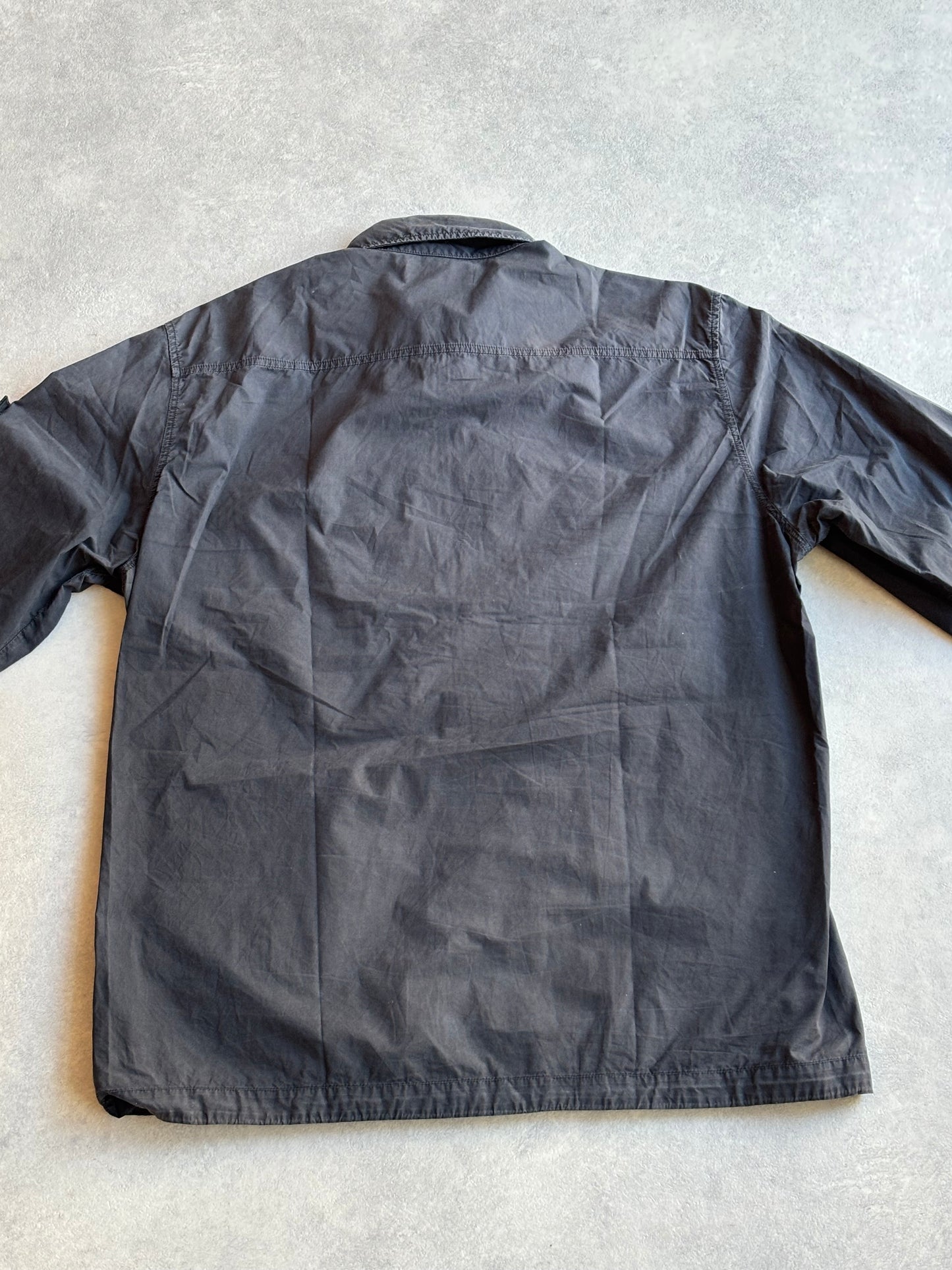 Stone Island Metal Twill Zipper Overshirt  blacl/grey XL