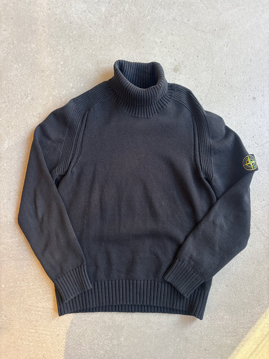 Stone Island Knitted Turtleneck Black XL