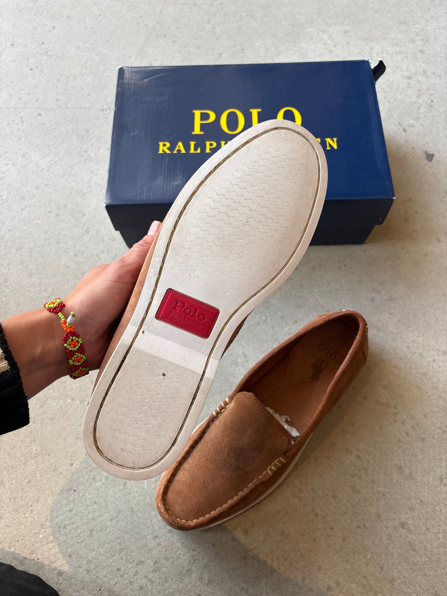 Ralph Lauren Merton Venetien Suede Loafer Size 9