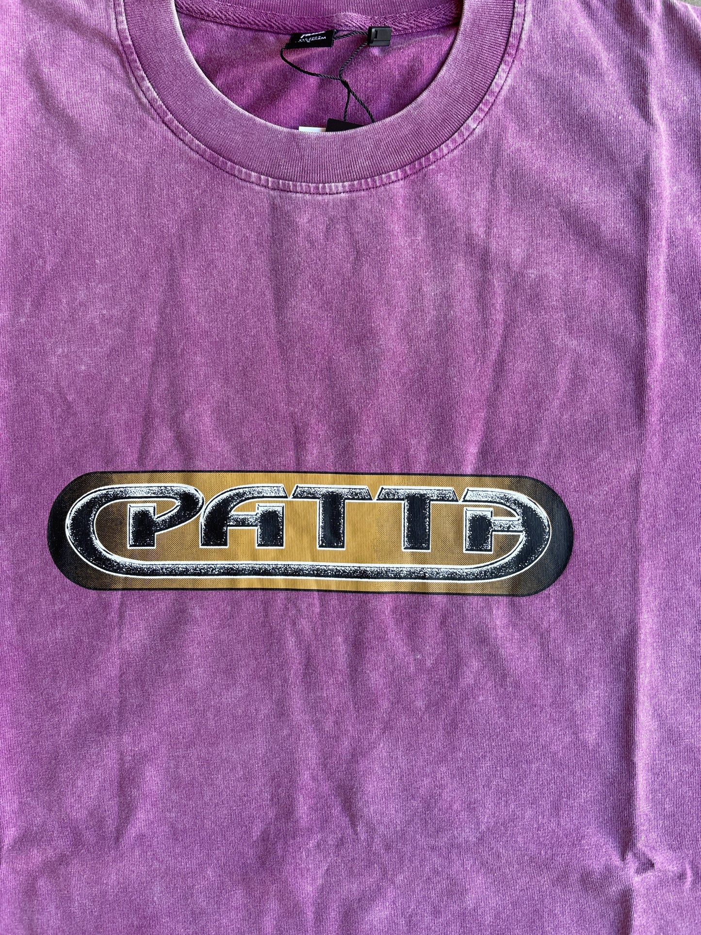 Patta Gilded Acid Washed T-Shirt Purple L