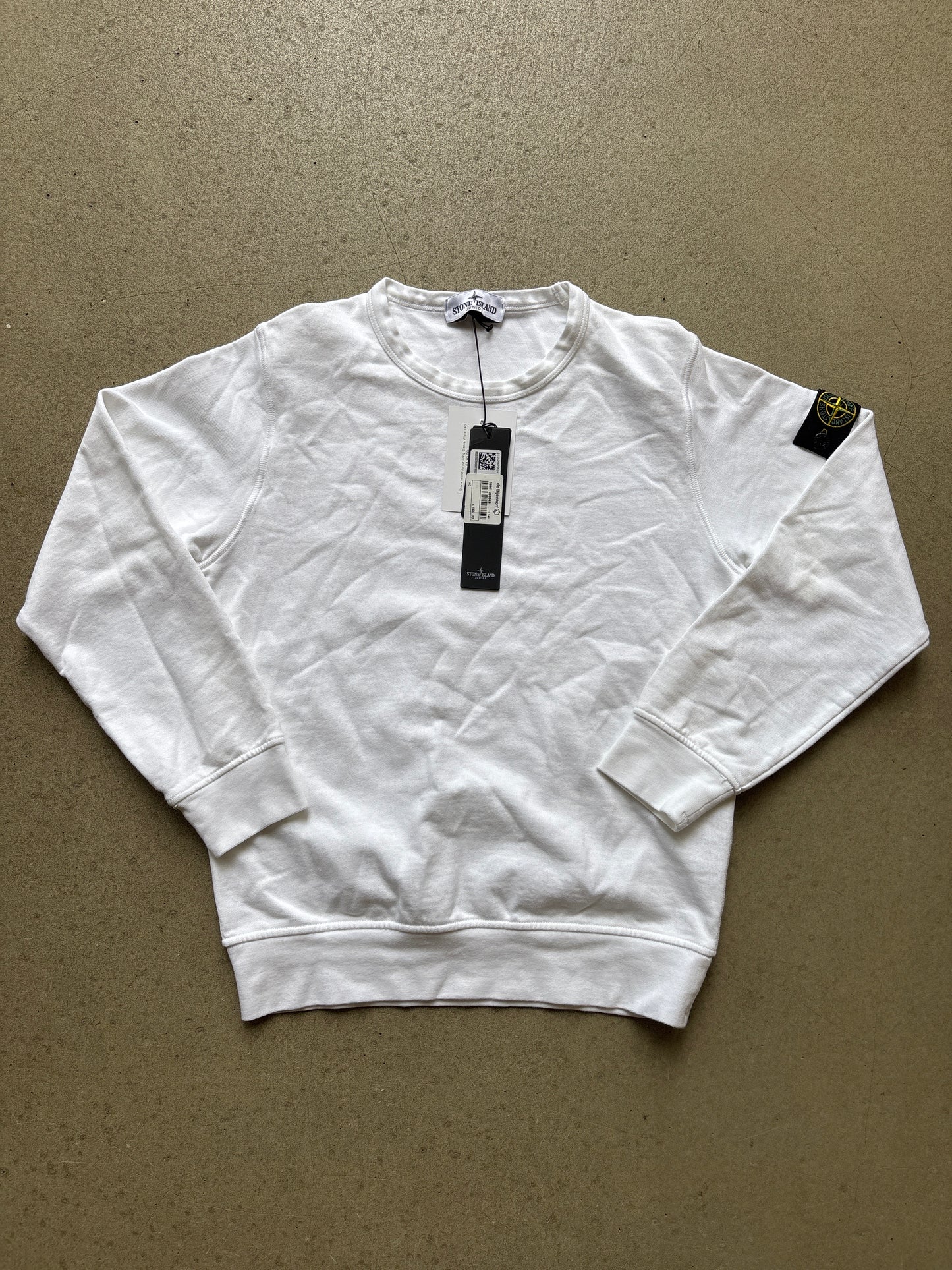 Stone Island Junior Long Sleeve White 140