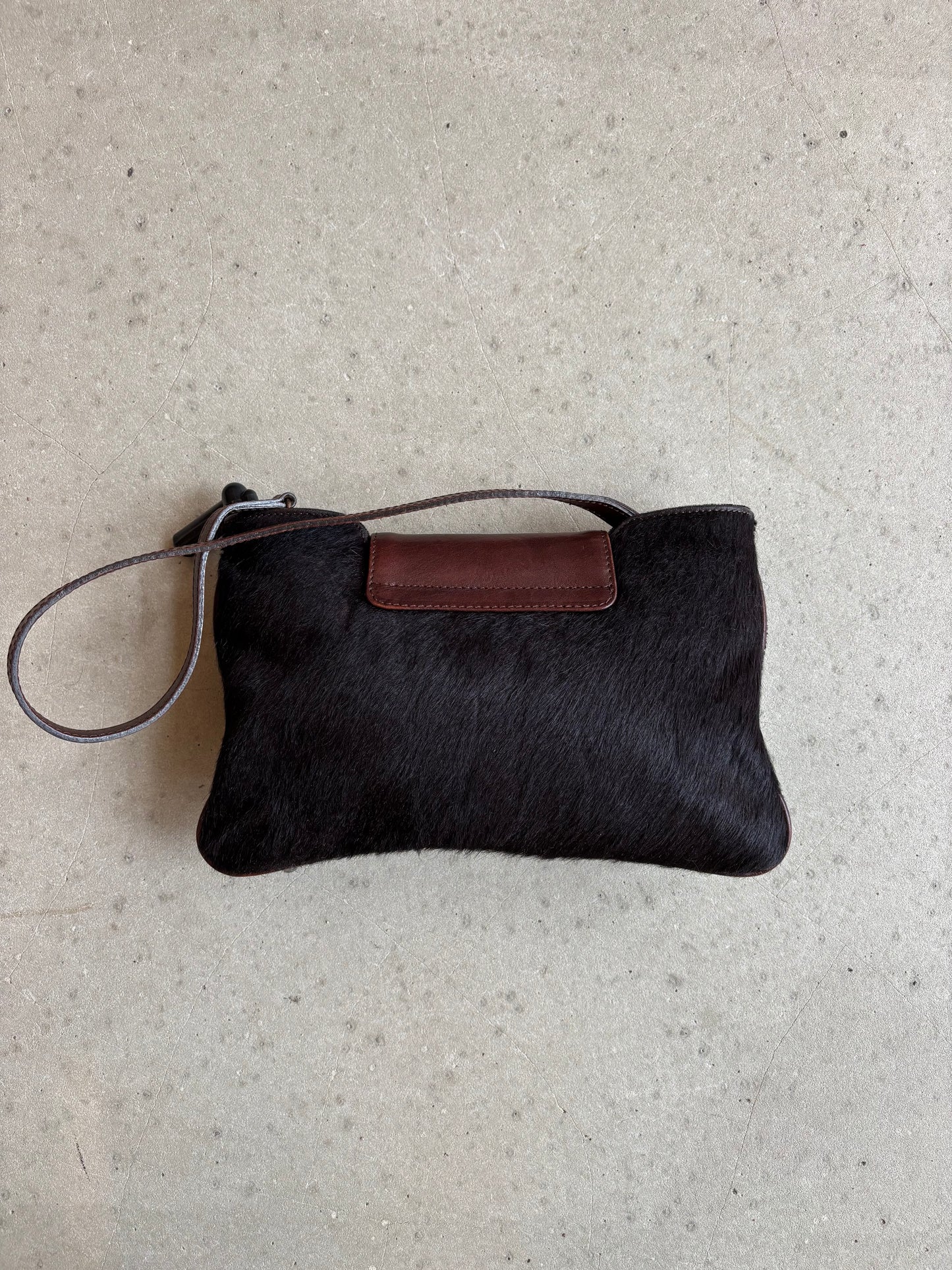Just Cavalli Bag Pony Hair Dark Brown