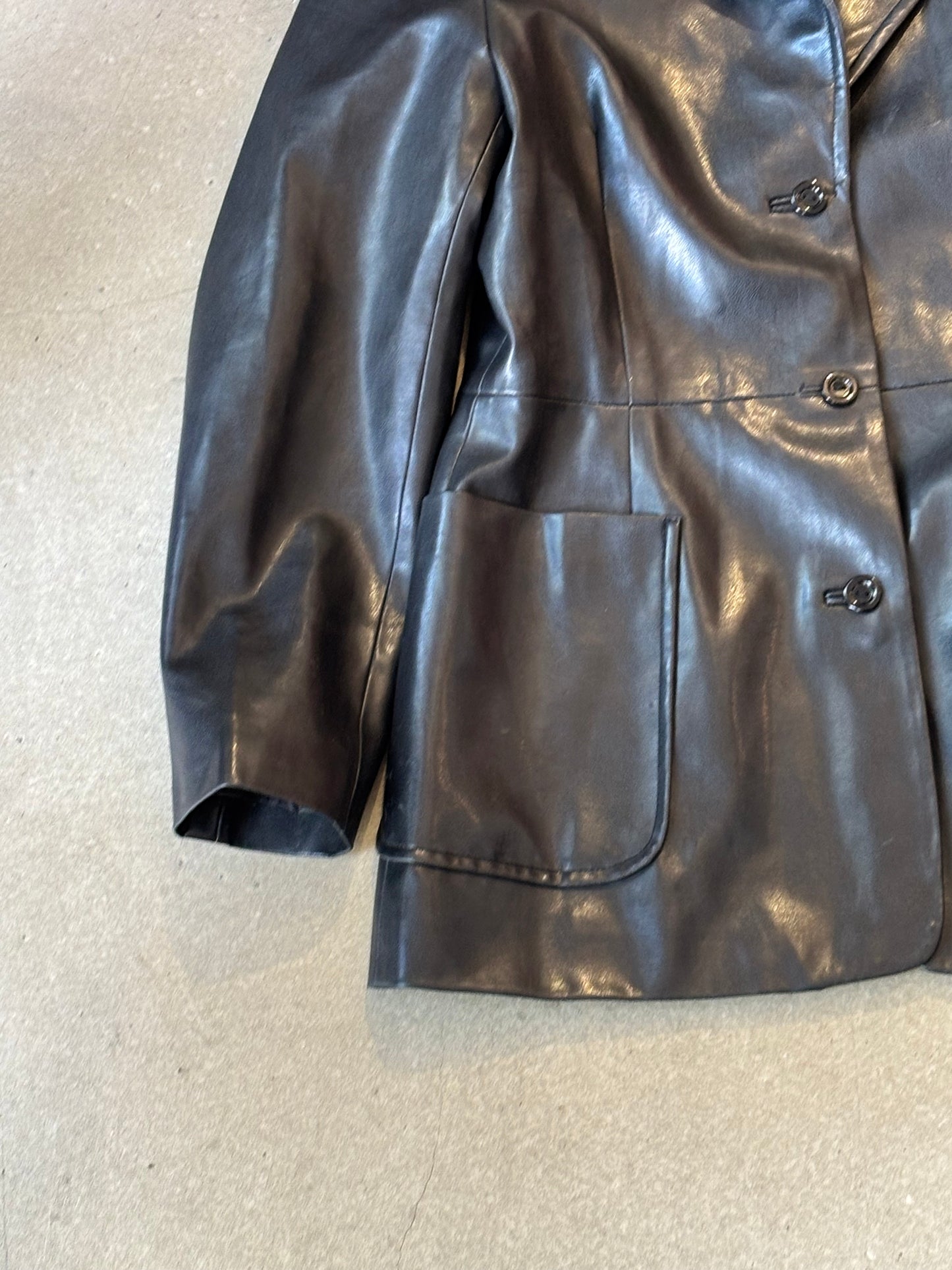 Anne L. Leather Jacket Black 40