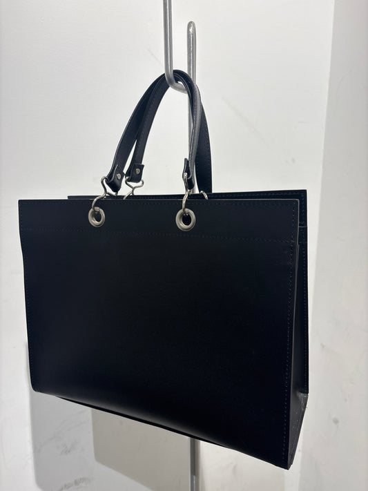 Comme des Garçons Black Leather Handbag