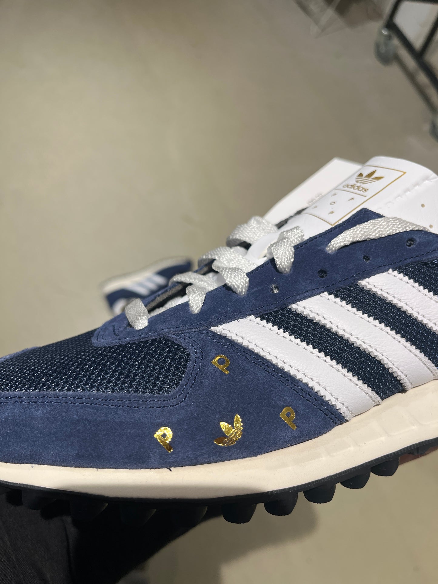 Pop Trading Company x adidas TRX Vintage Navy 44 2/3