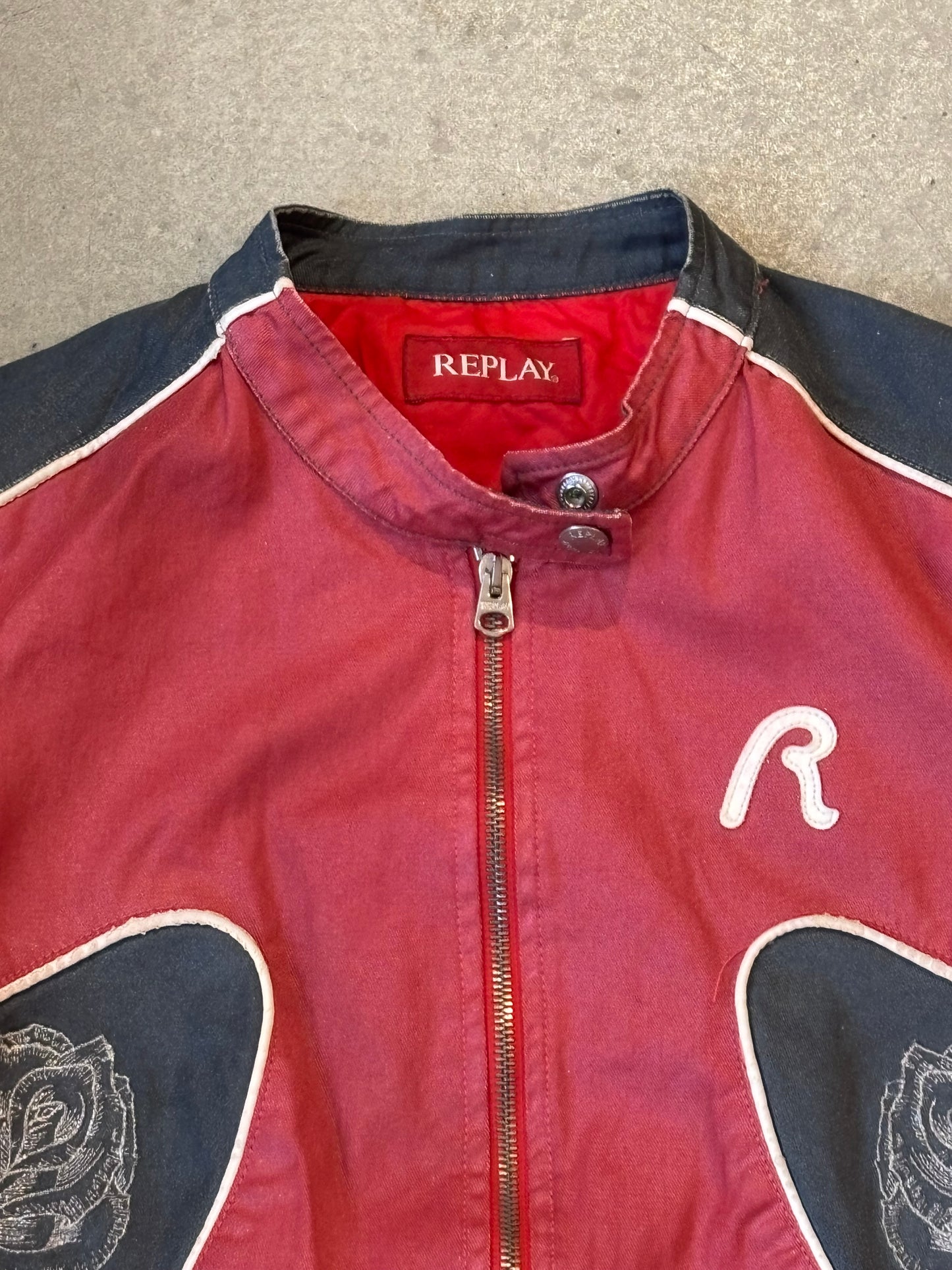 Replay Rose Embroidery Jacket