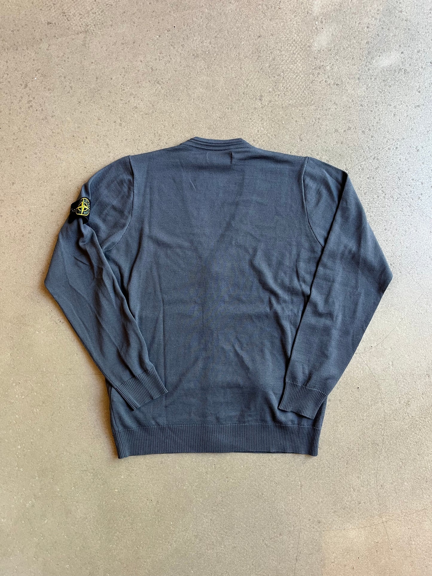 Stone Island Soft Organic Cotton Cardigan Grey M
