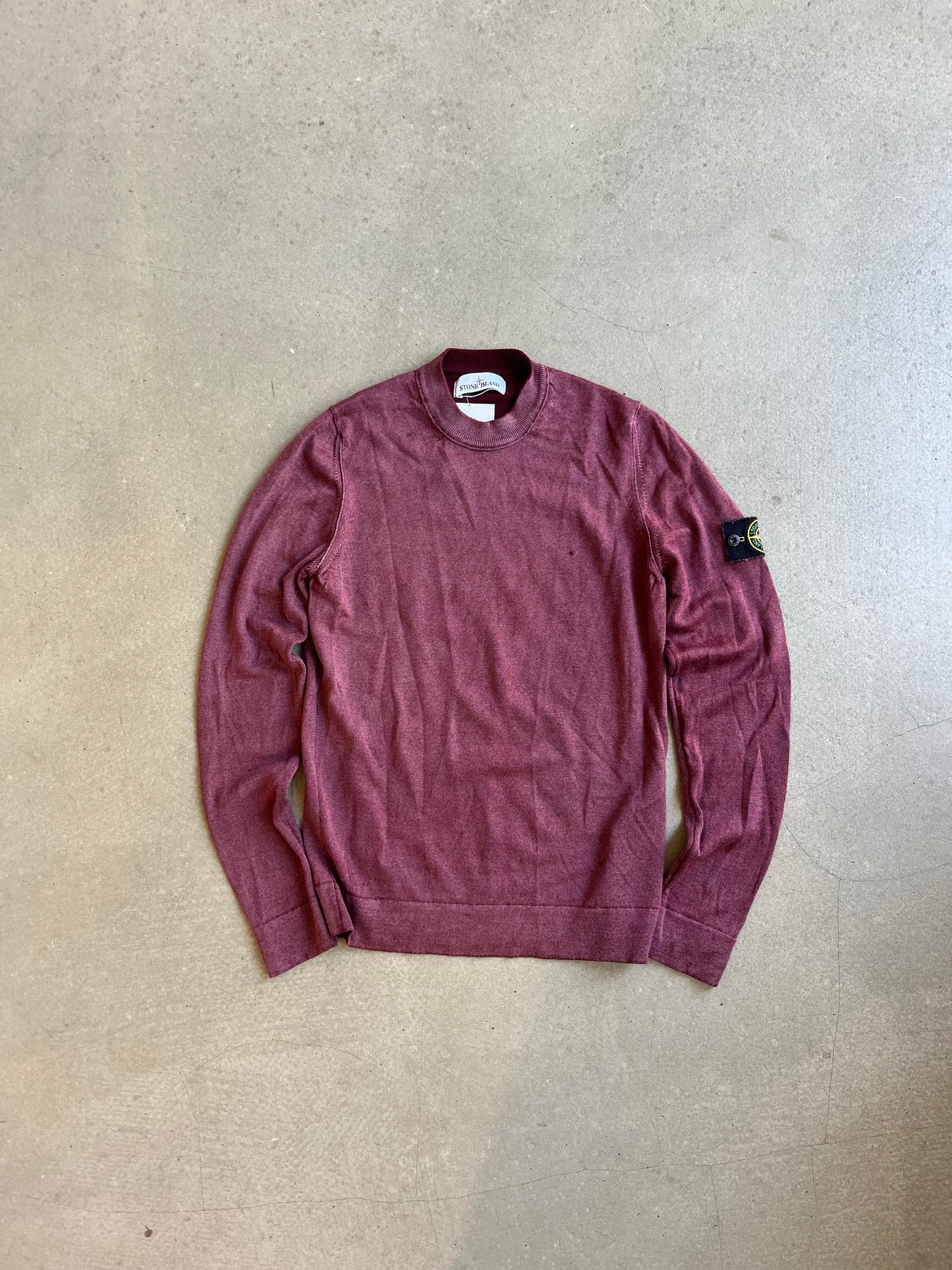 Stone Island Lana Wool Knit Red Small