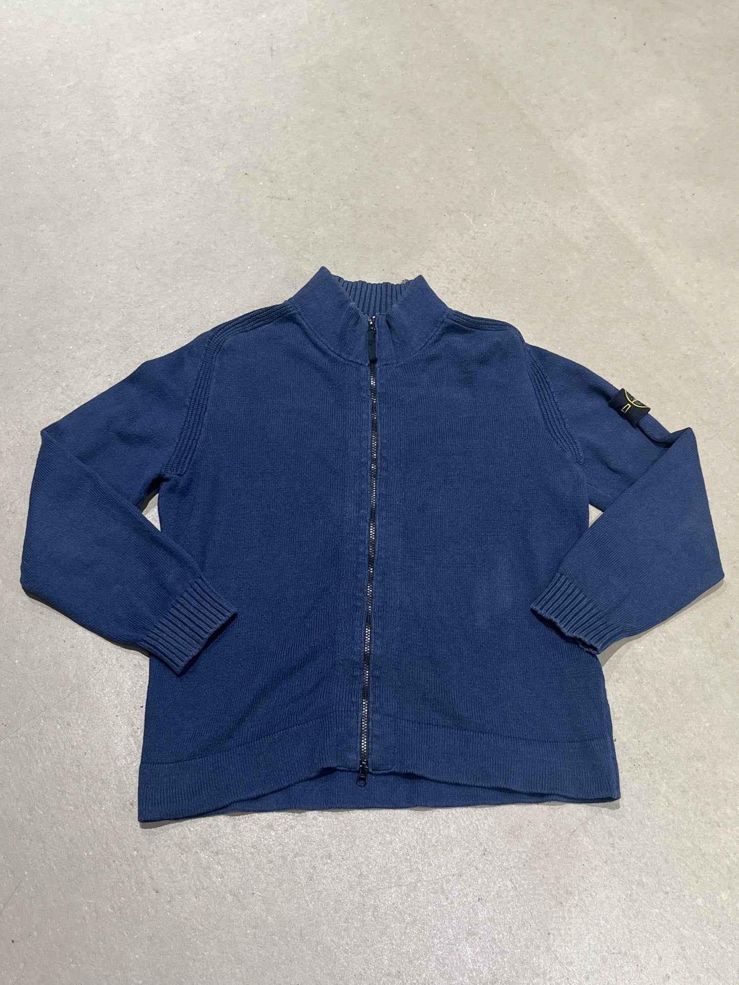 Stone Island Crew Full Zip Blue XL