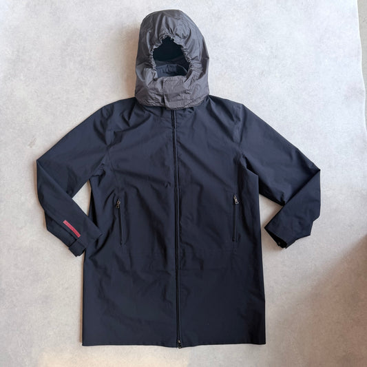 Vintage Prada Trench Goretex Navy Size 56 (XXL)