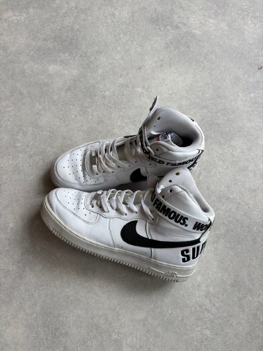 Nike X Supreme Air Force 1 High White 44
