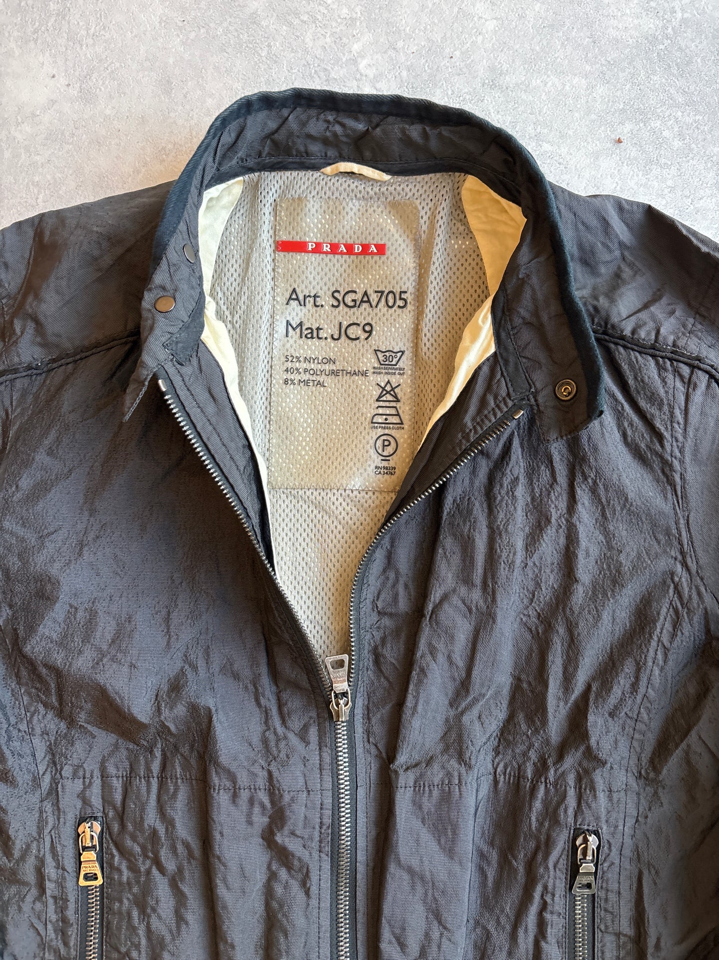Prada Sport Metal Black Jacket M