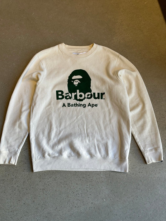 Bape x Barbour Crewneck Sweatshirt XL