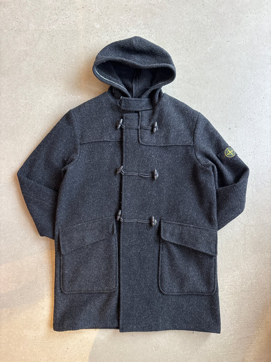 Stone Island 2003 Wool Duffle Jacket Black XL