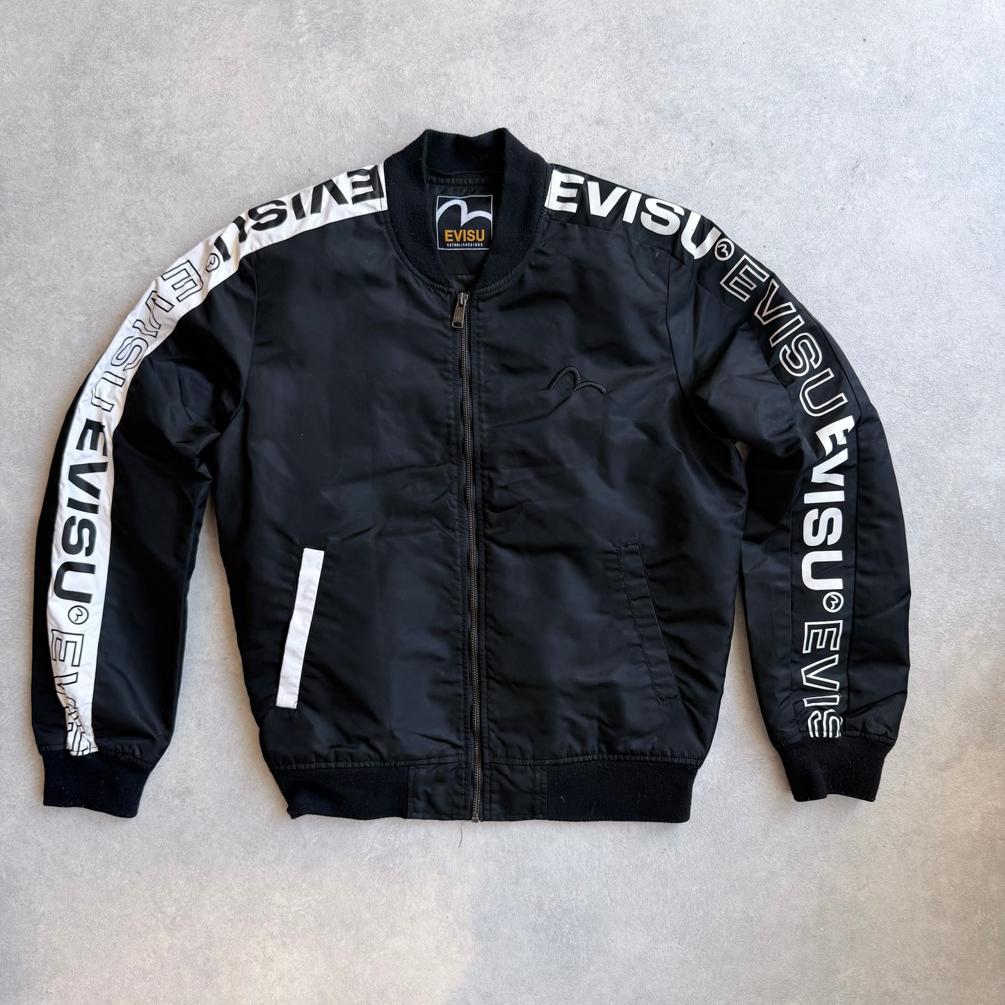 Evisu Logo Bomberjack Black M