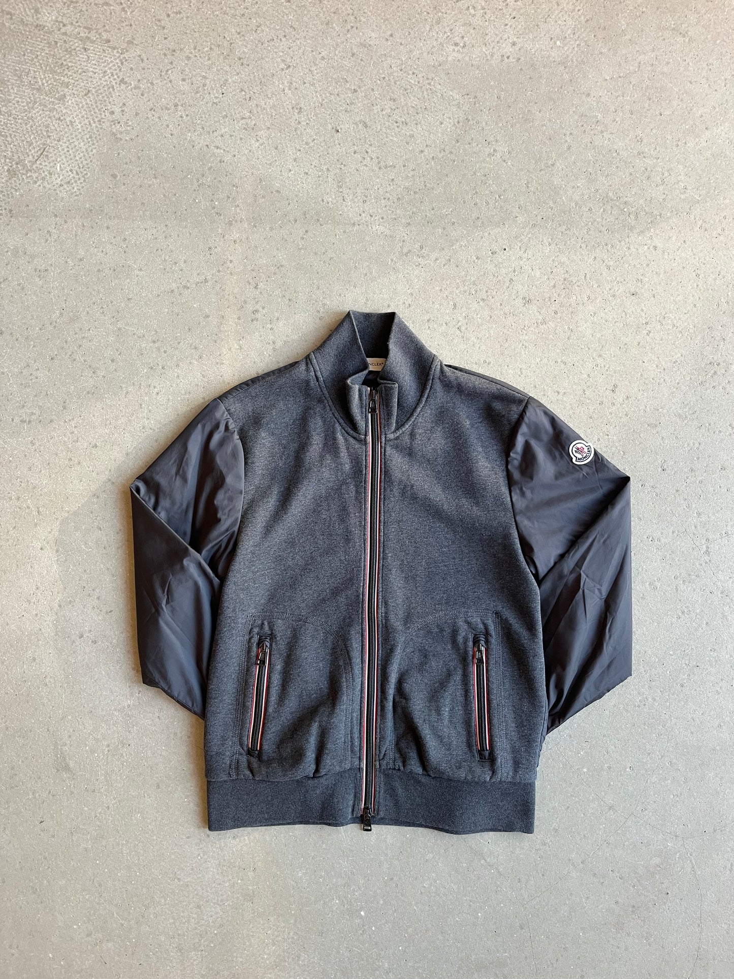 Moncler Hybrid Zip Up Grey Medium