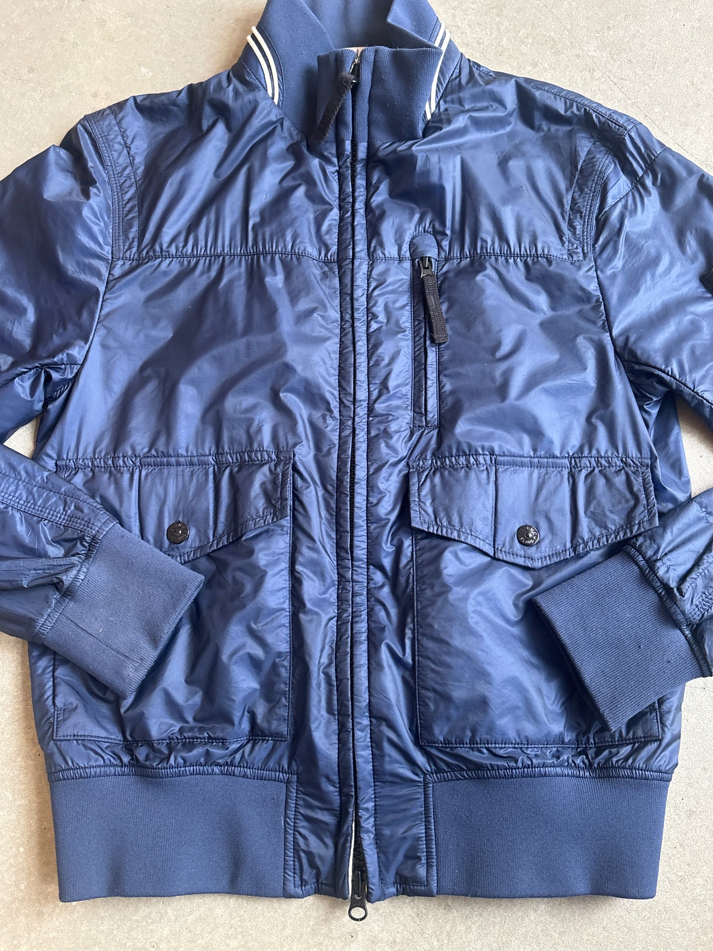 Stone Island Micro Rip Stop 7 Den Tyvek Shield Jacket Navy S