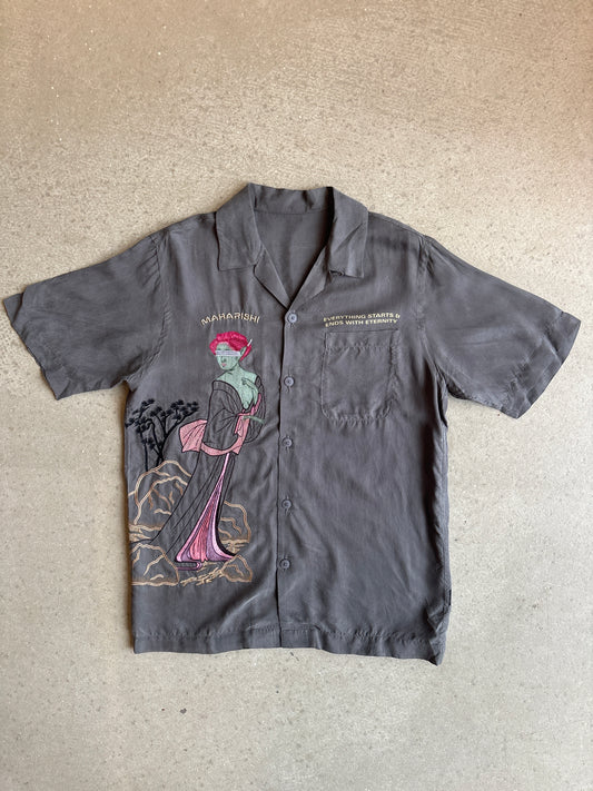 Maharishi Space Geisha Emrboidered shirt grey Size S