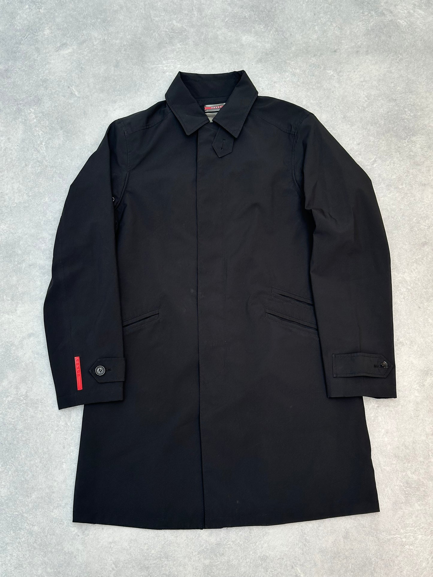 Prada Gore-Tex Trench Black Size 46 ( Small)