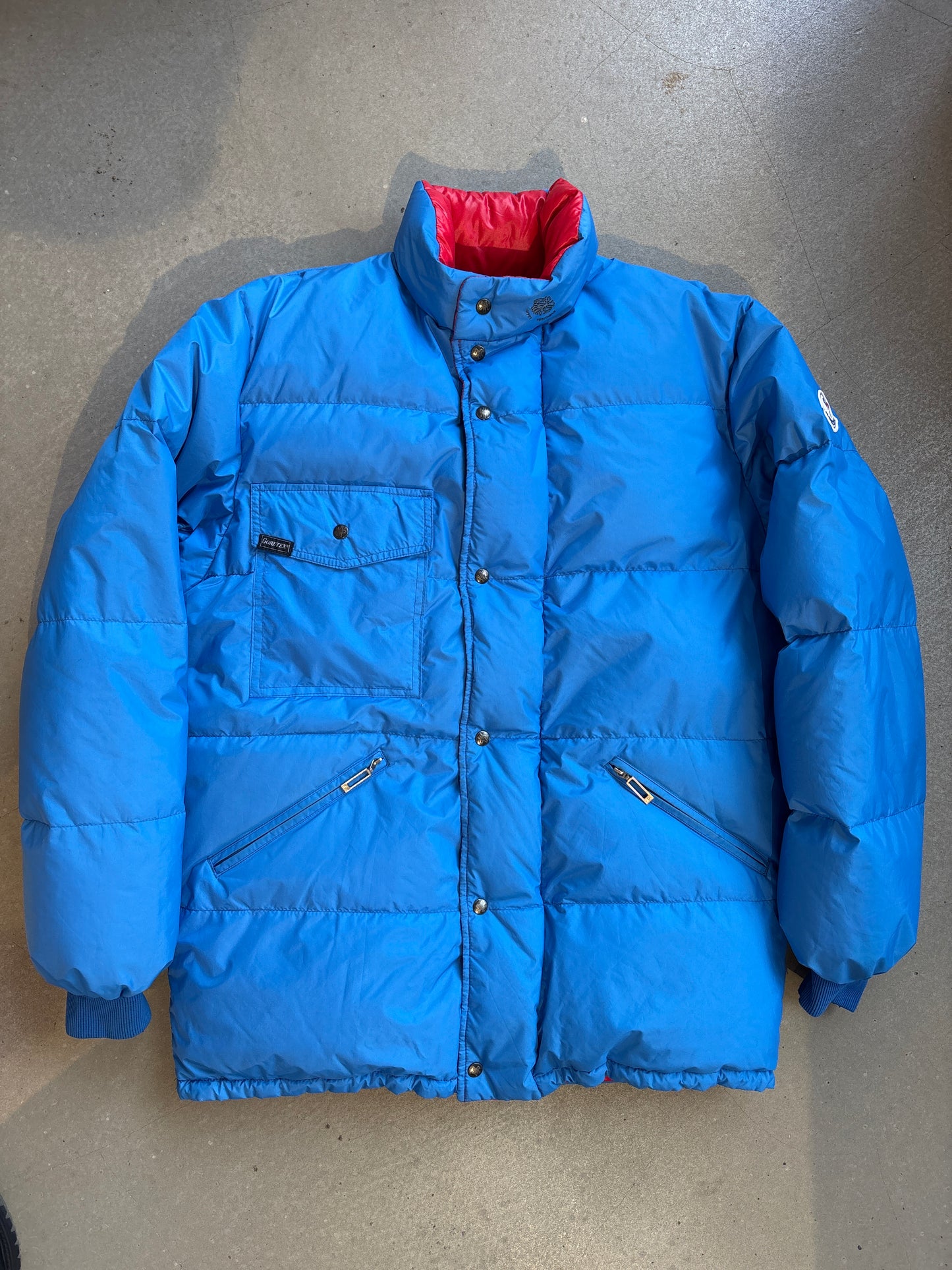Moncler Gore-Tex Duvet Veritable Puffer Jacket Blue L