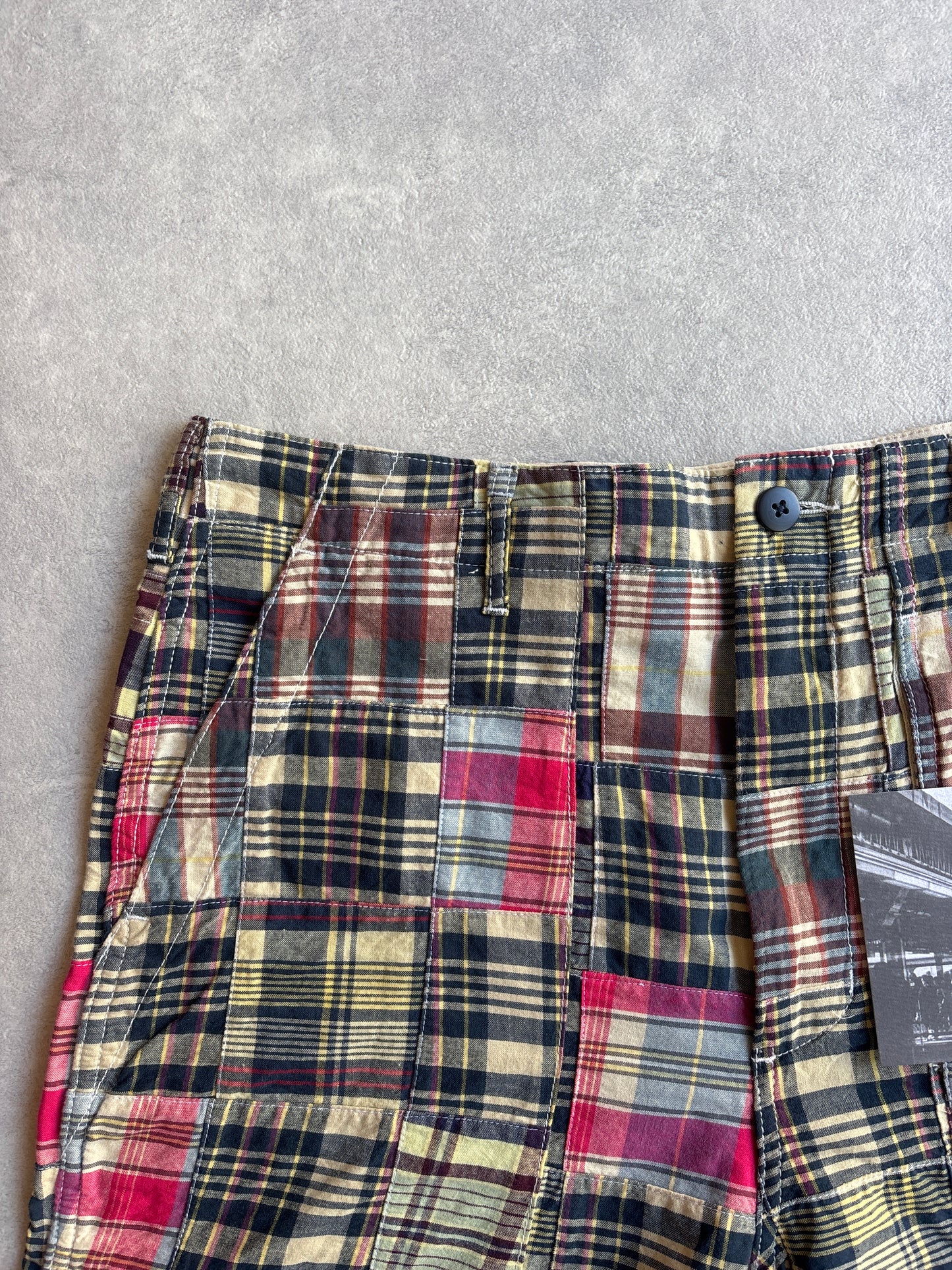PALACE ENGINEERED GARMENTS PATCH WORK MADRAS SHORT MULTI