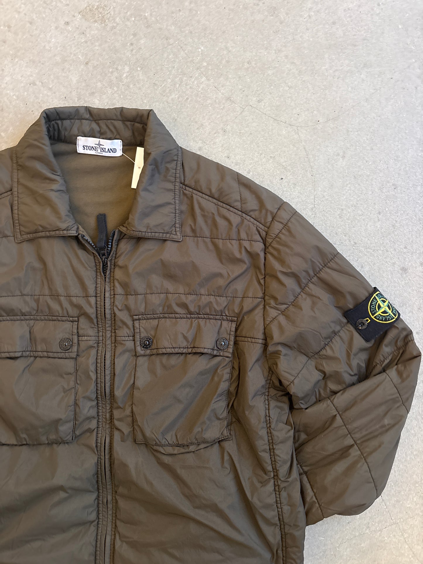 Stone Island Micro Yarn Overshirt Jacket Khaki XL