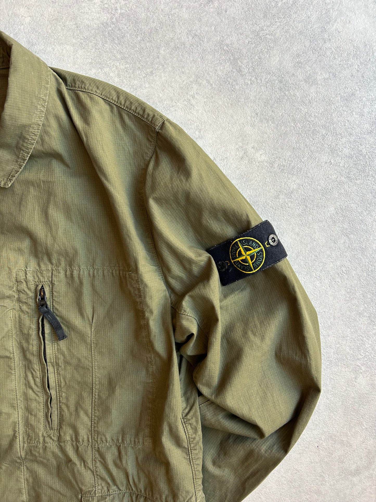 Stone Island Ripstop Overshirt Army Green XL