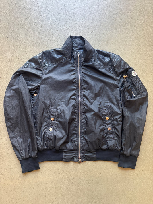 Moncler Lightweight Bomber Jacket Navy Size 3