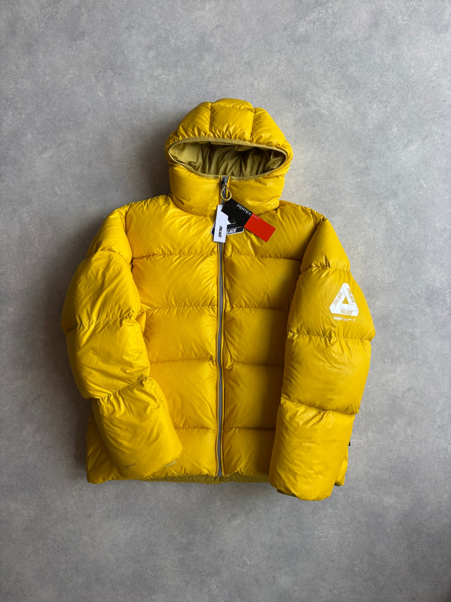 PALACE PERTEX OPAQUE BALACLAVA PUFFA YELLOW