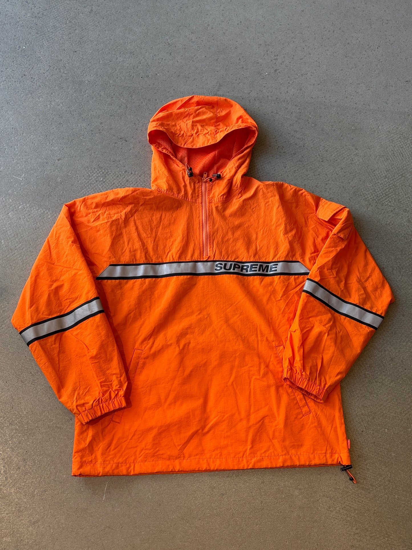 Supreme Reflective Taping Jacket Orange Medium
