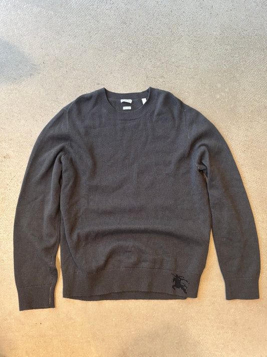 Burberry Logo Knit Crewneck Grey L