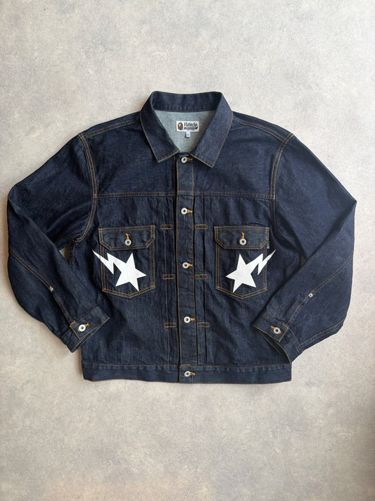 Bape Indigo STA Type-02 Denim Jacket 2XL